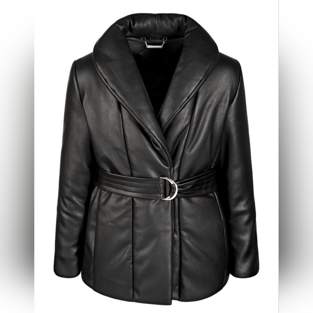 🆕Jou Jou Little Big Girl Puff-Collar Coat Sz M